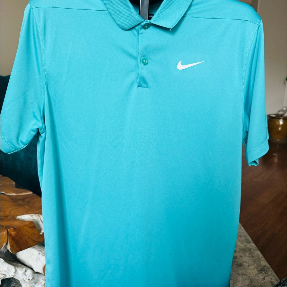 Nike Men's Teal Polo Shirt